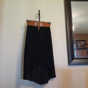 Black with brown strap skirt size L